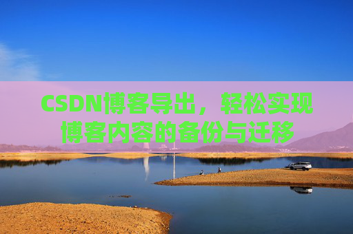 CSDN博客导出，轻松实现博客内容的备份与迁移